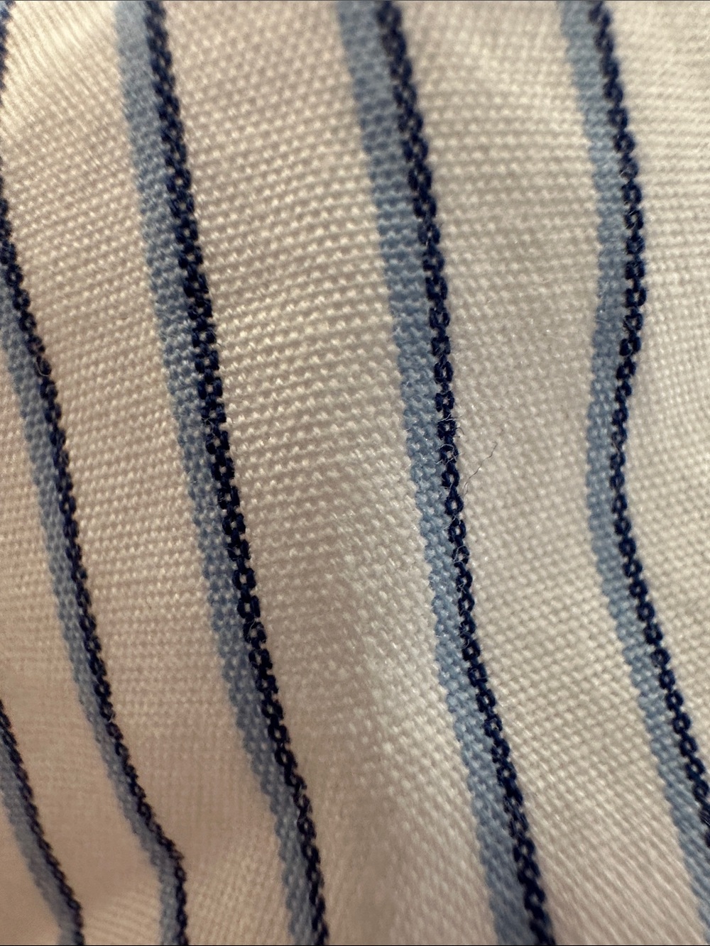 GAP Women’s White Button-Down Shirt with Blue and black Stripes - Picture 3 of 8